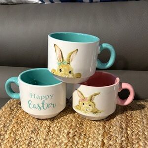 Stackable Easter Bunny Mug Set -
